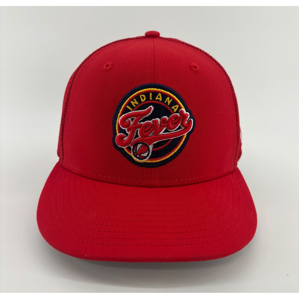 Indiana Fever WNBA Hat New Era 9FIFTY Men's OSFA Snapback Red Trucker Hat